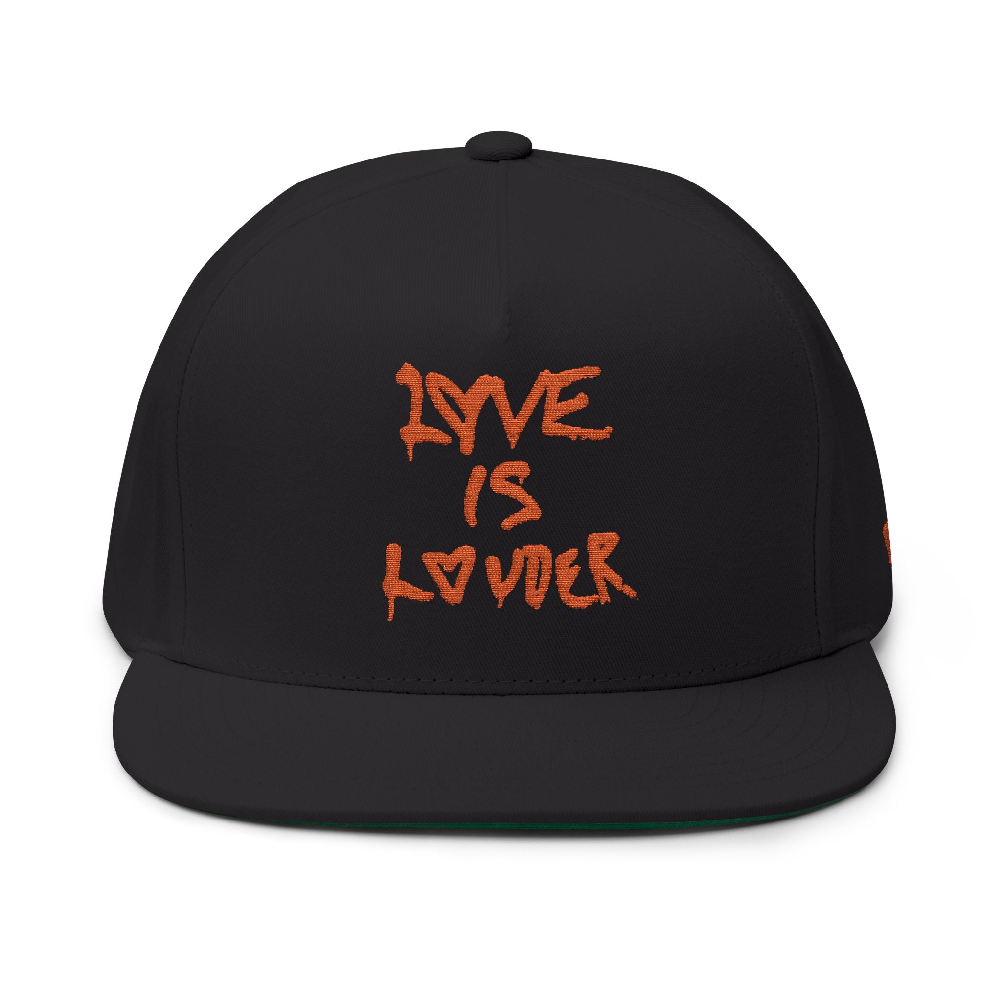 Love Is Louder Embroidered Flat Bill Cap