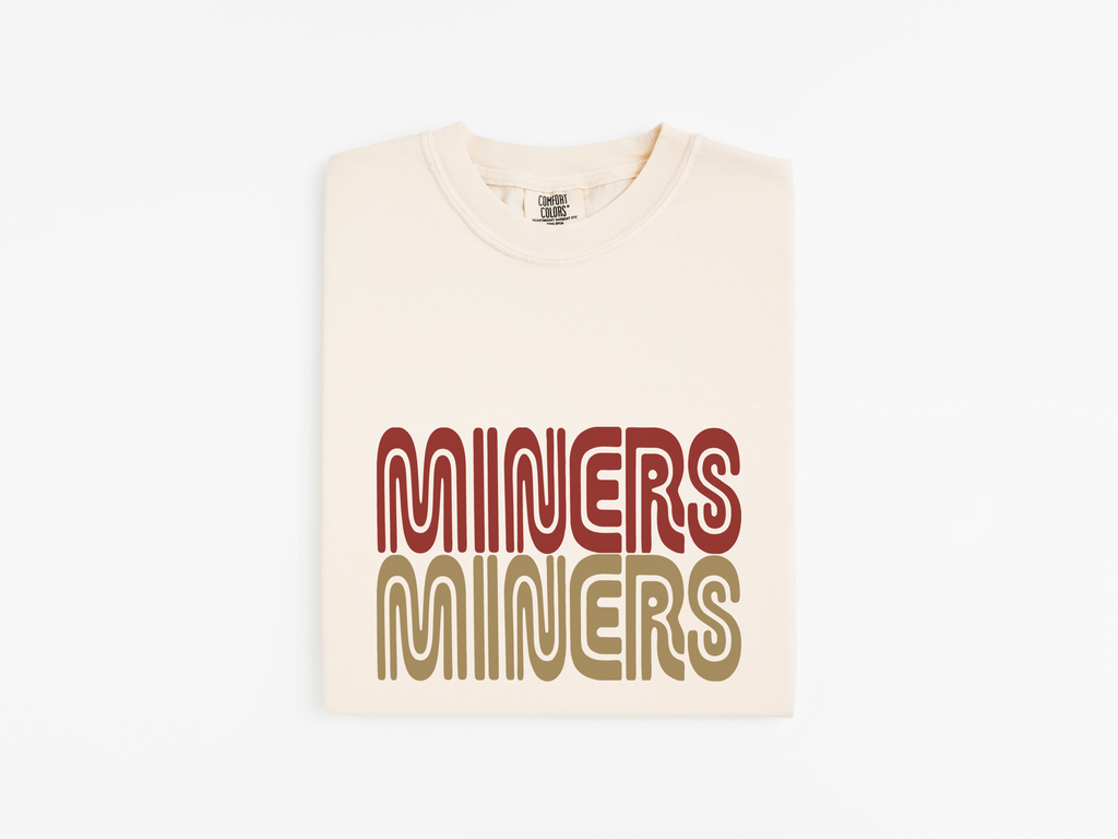 Women’s Retro SF "MINERS" Boxy Tee – Vintage Transit Edition
