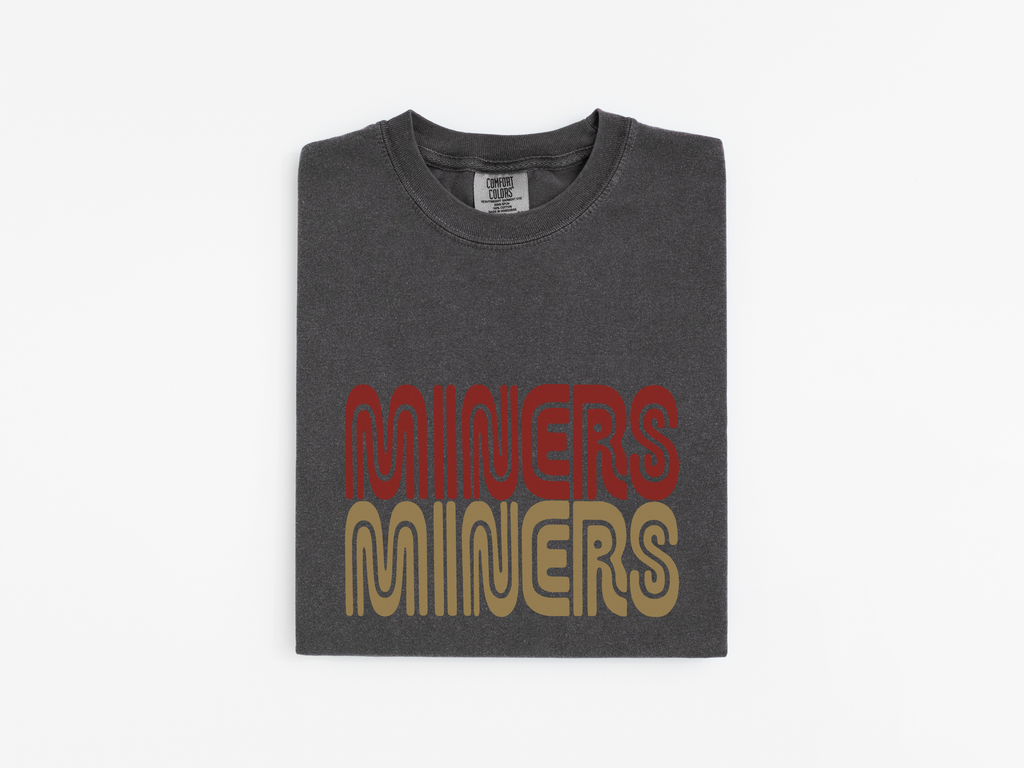 Women’s Retro SF "MINERS" Boxy Tee – Vintage Transit Edition