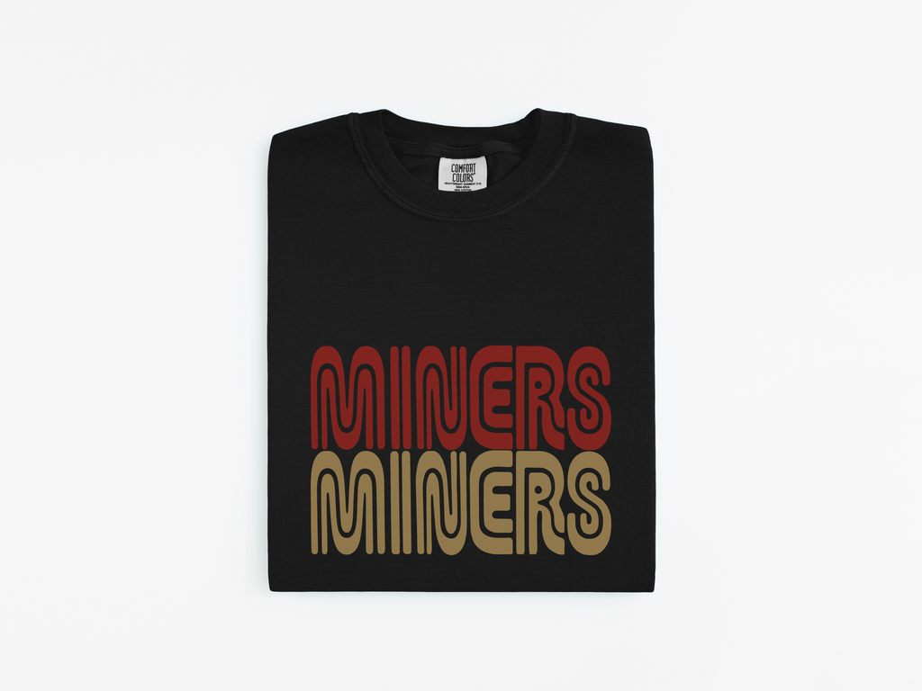 Women’s Retro SF "MINERS" Boxy Tee – Vintage Transit Edition