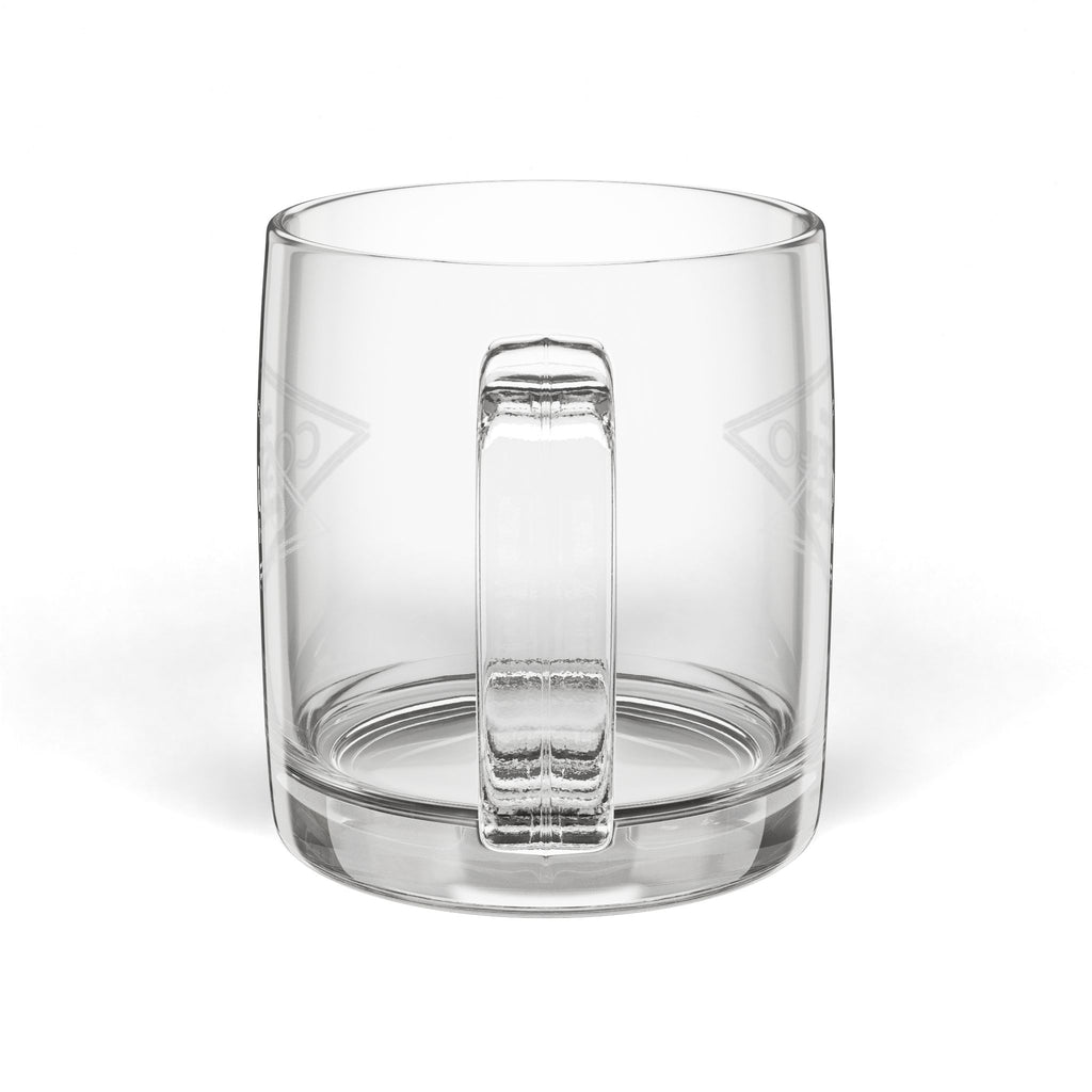 The Clear Choice: Engraved Glass Mug, 12.25 oz