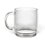 The Clear Choice: Engraved Glass Mug, 12.25 oz