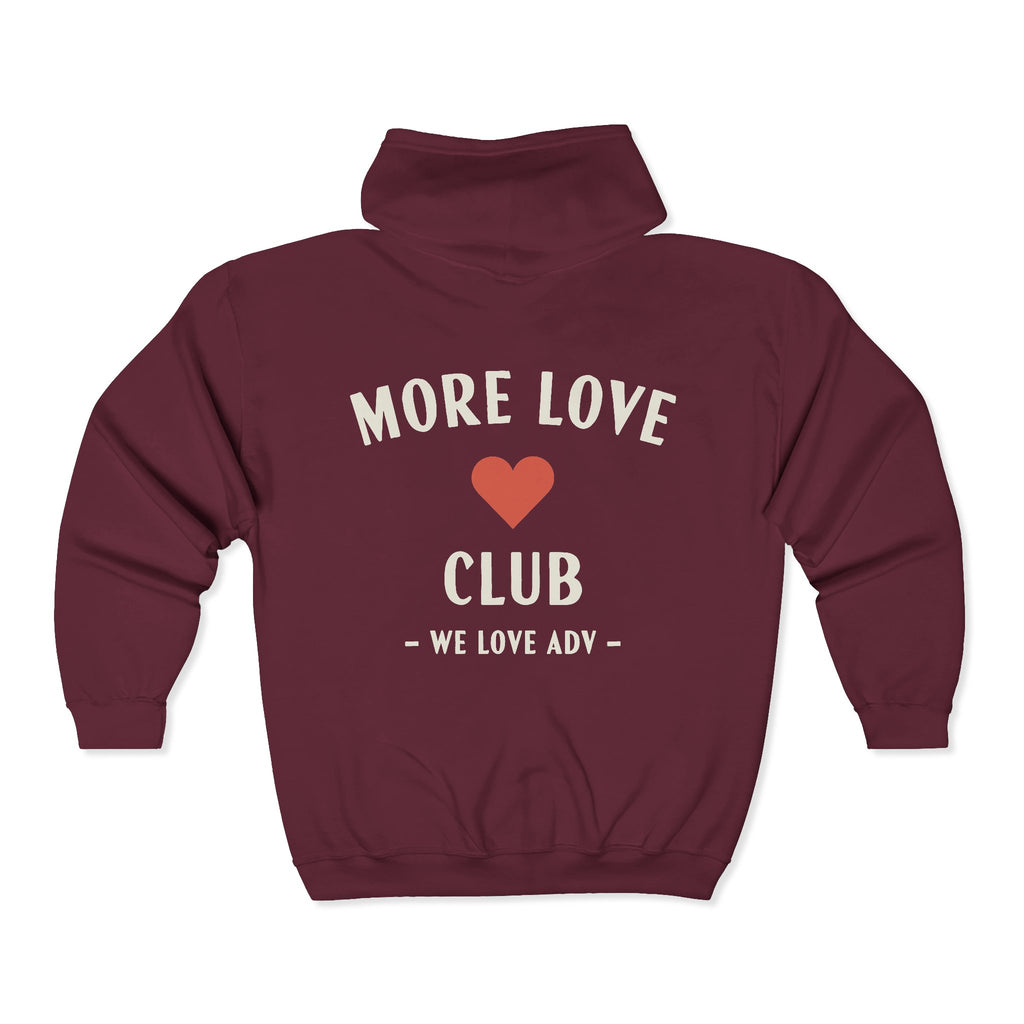 More Love Club Zip Hoodie